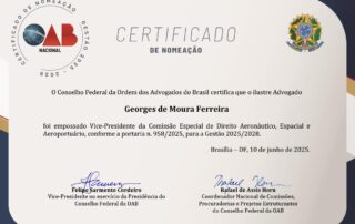 Certificado do Dr. Georges de Moura Ferreira